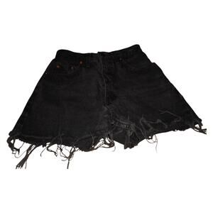 Vintage Levi’s 851 Black Cutoff Shorts — Made in USA (W28 L30)